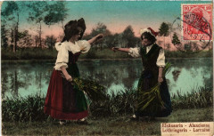 Elsasserin Alsacienne Folklore