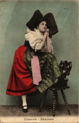 Elsasserin Alsacienne Folklore
