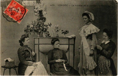Vendée La toilette de la mariée France Folklore -
													France
												