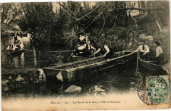 Les Bords de la Seine a l'Ile Saint-Germain France Folklore