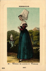 Normandie Costume des Env. de Coutances France Folklore