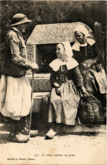 Le vieux conteur au puits France Folklore