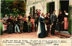 Une Noce dans les Landes - Folklore - Types