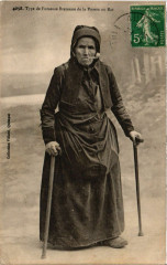 Type de Fumeuse Bretonne de la Pointe du Raz - Folklore - Types