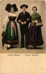 Paysans Alsaciens - Elsasser Bauern - Folklore - Types