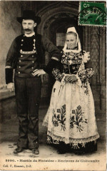 Mariés du Finistere - Environs de Chateaulin - Folklore - Types