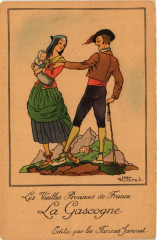 Carte postale ancienne France - Folklore - Les Vieilles Provinces de France - La Gascogne
                                