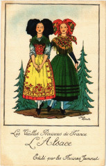 Les Vieilles Provinces de France - L'Alsace - Folklore - Types