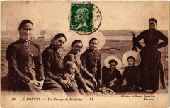 Le Portel - Un Groupe de Matelotes - Folklore - Types