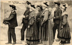 Le Bourbonnais - Un Mariage - En route pour l'Eglise - Folklore