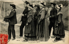 Le Bourbonnais - Un Mariage - En route pour l'Eglise - Folklore
