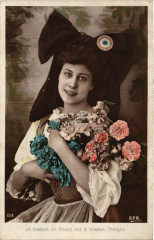 Le Bouquet en Alsace est le drapeau francais - Folklore - Types