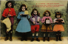 La Sarthe - Ses jeunes Gourmets - Folklore - Types