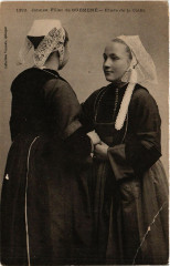 Jeunes Filles de Guemene - Etude de la Coiffe - Folklore - Types
