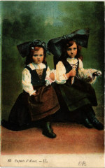 Enfants d'Alsace - Folklore - Types