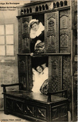 En Bretagne - Autour du Lit Clos - Bonjour - Bonsoir - Folklore