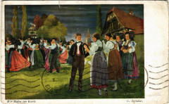 D'r Hahn im Korb - Signo: C. Spindler - Folklore - Types