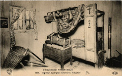 Auvergne - Interieur Auvergnat - Chambre á Coucher - Folklore -
													France
												