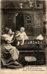 Autour des Lits-Clos - La primiere becquée - Folklore - Types