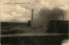 Dieppe Le Phare un jour de Tempete Lighthouse Phare