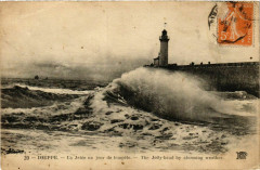 Dieppe La Jetee un jour de tempete Lighthouse Phare