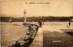 Geneve La Jetee et le Phare Lighthouse Phare