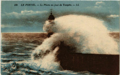 Le Portel Le Phare un jour de Tempete Lighthouse Phare