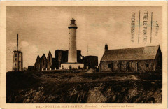 Pointe Saint-Mathieu Vue d'ensemble des Ruines Lighthouse Phare