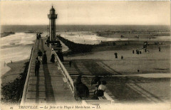 Trouville La jetee et la Plage Lighthouse Phare