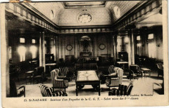 Intérieur d'un Paquebot de la C.G.T. - Salon Mixte - Ships