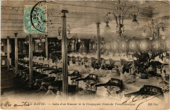 Salon d'un Steamer de la Cie Gle Transatlantique - Ships