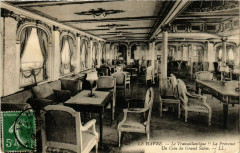 Le Transatlantique La Provence - Un Coin du Grand Salon - Ships