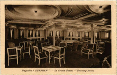 Paquebot Suffren - Le Grand Salon - Drawing Room - Ships