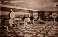 Intérieur du Paquebot Champlain - La Mecanotherapie - Ships