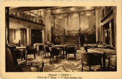Paquebot Paris - Fumoir de 1re Classe - Ships