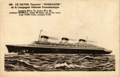 Paquebot Normandie - Compagnie générale Transatlantique - Ships