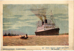 Messageries Maritimes - Le Paul Lecat Dans les Eaux de Saigon