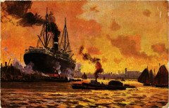 Harbour Scene - Ships