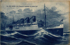 En Mer - Le Paquebot Lutetia en pleine mer Ships