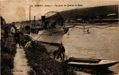 Joigny - Vue prise du Quai de la Butte Ships