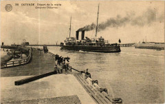 Ostende - Depart de la malle Ships