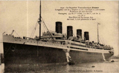Le Paquebot Transatlantique France Ships