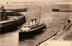Dieppe - Arrivée du Courrier d'Angleterre Ships