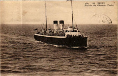 Dieppe - Arrivée du Steamer Paris Ships