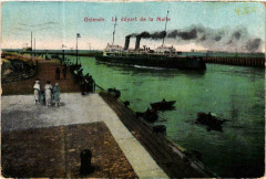 Ostende - Le depart de la Malle Ships