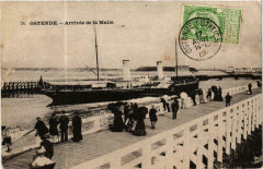Ostende - Arrivée de la Malle Ships