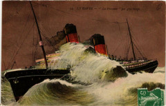 Le Havre - La Provenve' par gros temps Ships