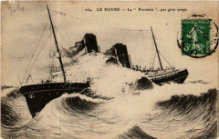 Le Havre - La Provence par gros temps Ships