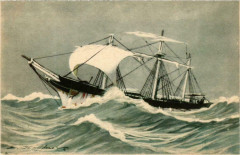 En fuite Charge par l'ouragan Ships