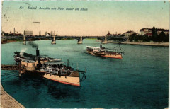 Basel Aussicht vom Hotel Bauer am Rhein Ships -
													France
												
